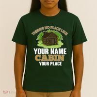 Custom Cabin Camping Trip Personalize T-Shirt thumb 4