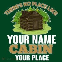 Custom Cabin Camping Trip Personalize Button thumb 1