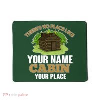 Custom Cabin Camping Trip Personalize Mousepad thumb 0