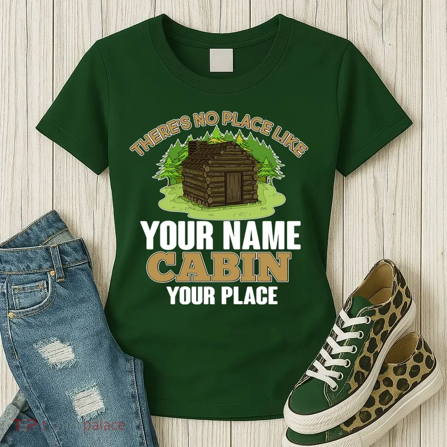 Custom Cabin Camping Trip Personalize Women's T-Shirt