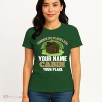 Custom Cabin Camping Trip Personalize Women's T-Shirt thumb 4