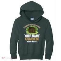 Custom Cabin Camping Trip Personalize Kids Hoodie thumb 0
