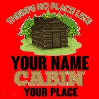 Custom Cabin Camping Trip Personalize Santa Hat thumb 1