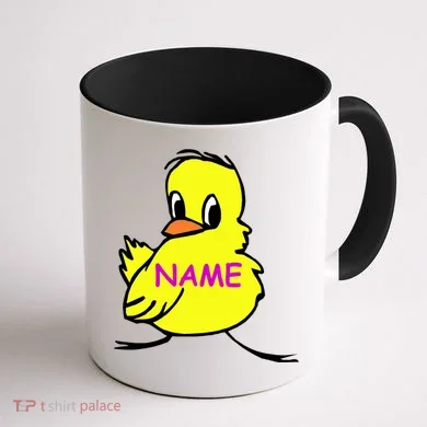 Custom Chick Funny Cute Personalize Coffee Mug back