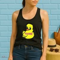 Custom Chick Funny Cute Personalize Women's Tank Top thumb 2