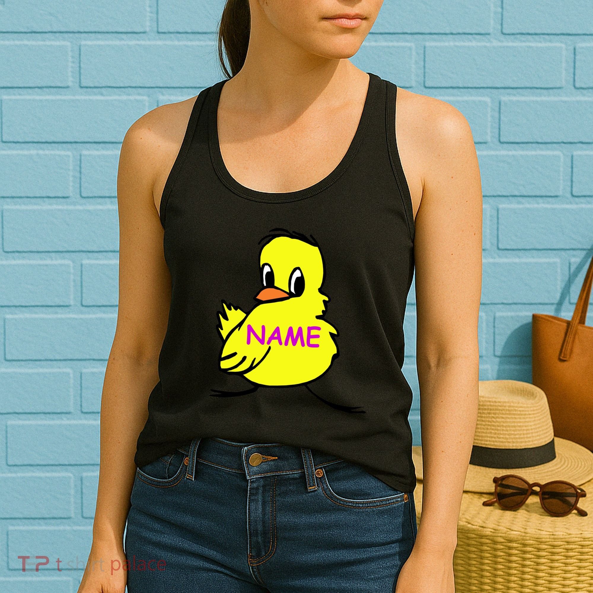 Custom Chick Funny Cute Personalize Women's Tank Top