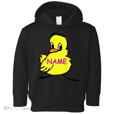 Custom Chick Funny Cute Personalize Toddler Hoodie