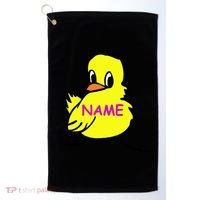 Custom Chick Funny Cute Personalize Golf Towel thumb 0