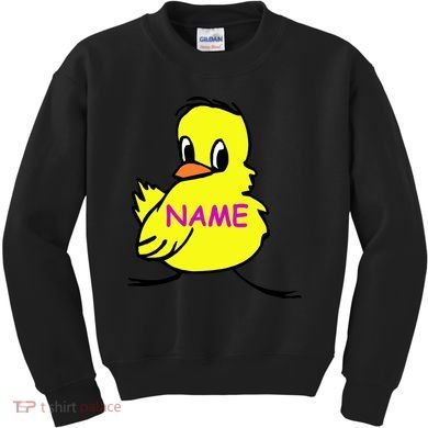 Custom Chick Funny Cute Personalize Kids Sweatshirt
