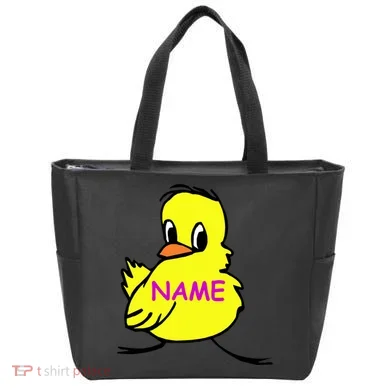 Custom Chick Funny Cute Personalize Tote Bag
