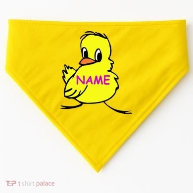 Custom Chick Funny Cute Personalize USA-Made Doggie Bandana