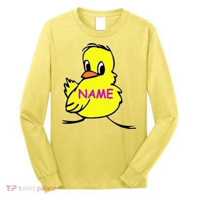 Custom Chick Funny Cute Personalize Long Sleeve Shirt