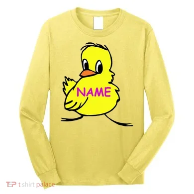 Custom Chick Funny Cute Personalize Long Sleeve Shirt