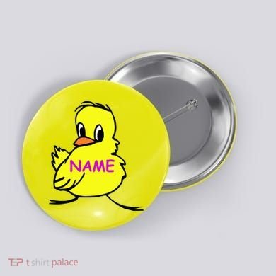 Custom Chick Funny Cute Personalize Button
