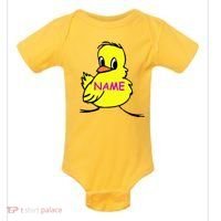 Custom Chick Funny Cute Personalize Baby Bodysuit thumb 0