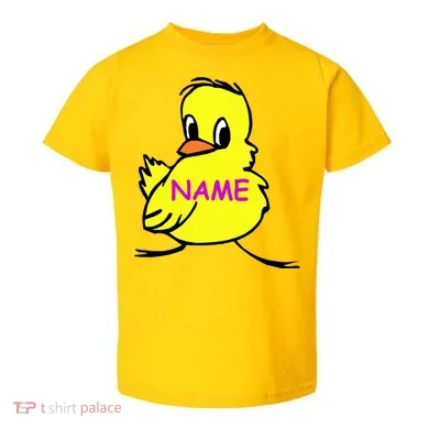 Custom Chick Funny Cute Personalize Toddler T-Shirt
