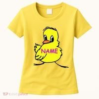 Custom Chick Funny Cute Personalize Women's T-Shirt thumb 0