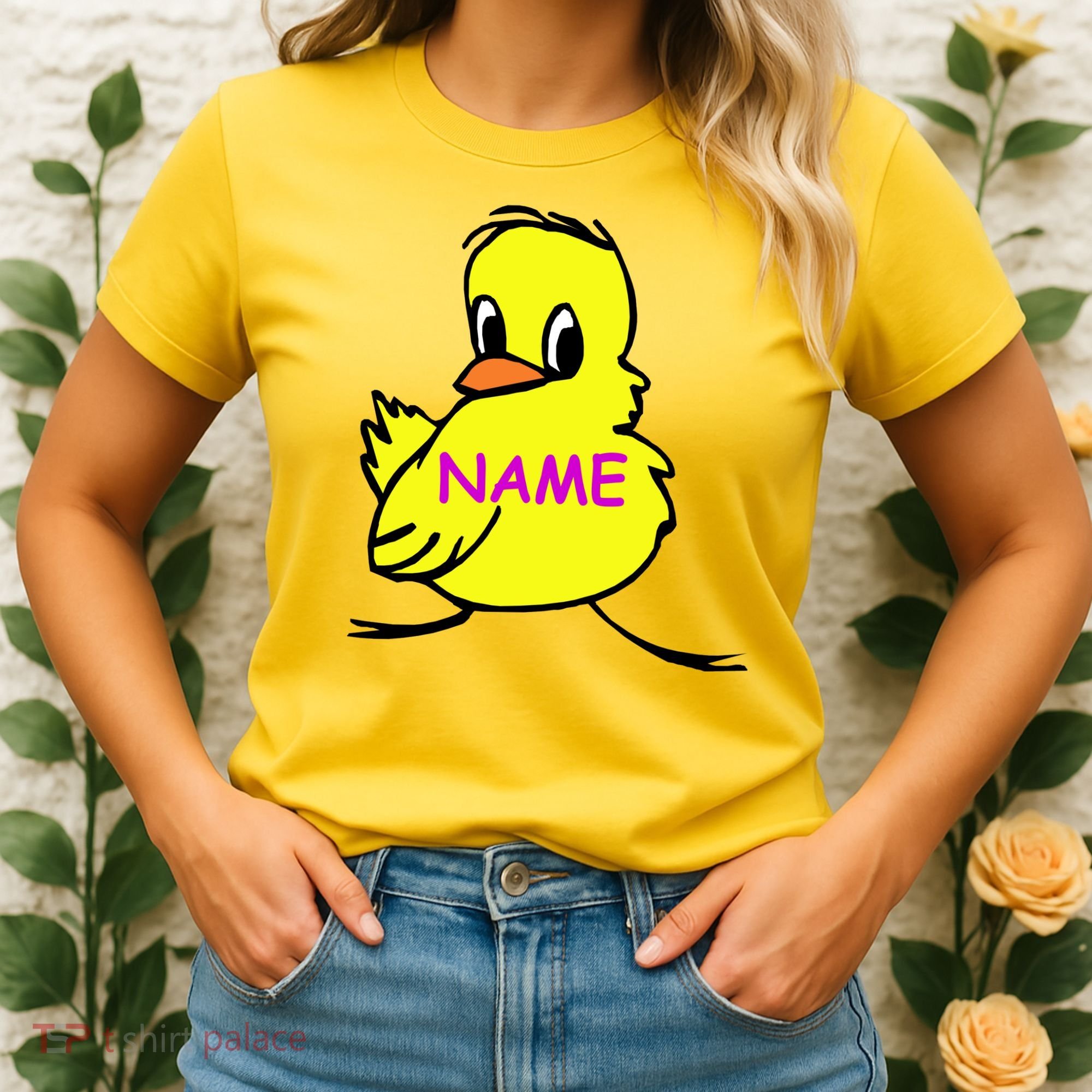 Custom Chick Funny Cute Personalize Women's T-Shirt