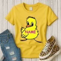 Custom Chick Funny Cute Personalize Women's T-Shirt thumb 3