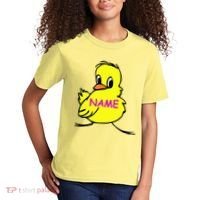 Custom Chick Funny Cute Personalize Kids T-Shirt thumb 2