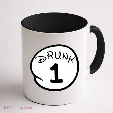 Custom Drunk 1 2 3 4 5 Personalize Coffee Mug back