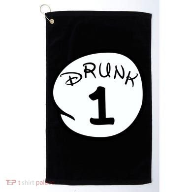 Custom Drunk 1 2 3 4 5 Personalize Golf Towel