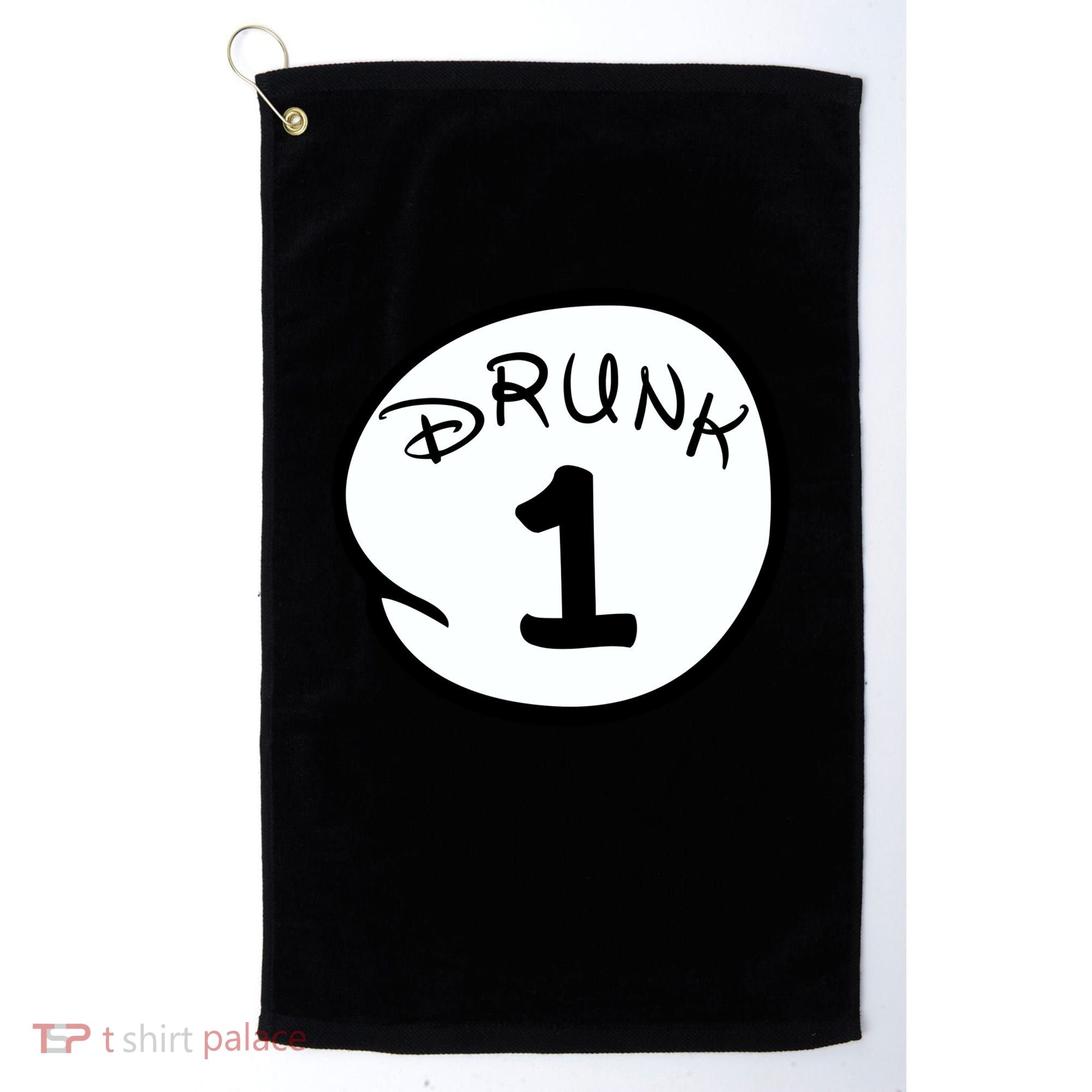 Custom Drunk 1 2 3 4 5 Personalize Golf Towel