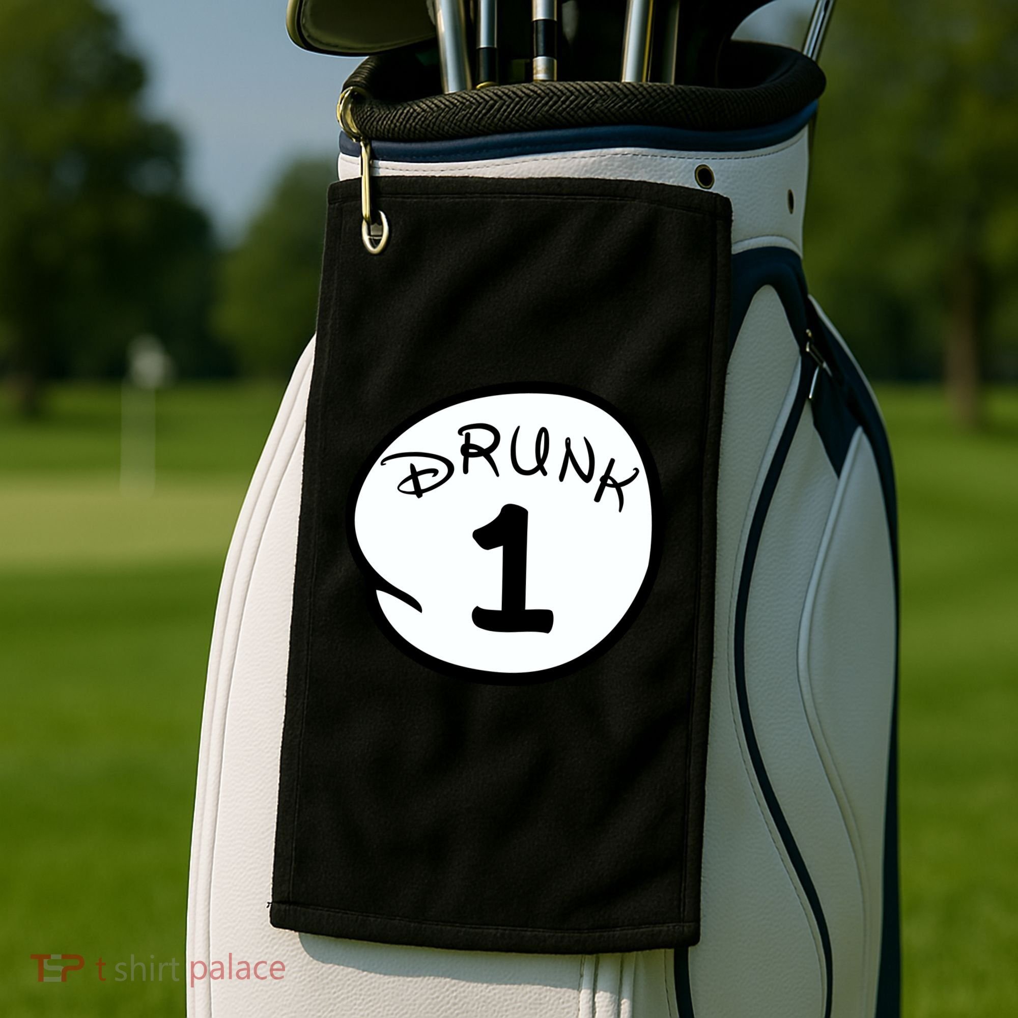 Custom Drunk 1 2 3 4 5 Personalize Golf Towel