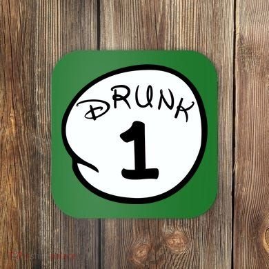 Custom Drunk 1 2 3 4 5 Personalize Coaster