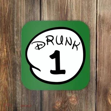 Custom Drunk 1 2 3 4 5 Personalize Coaster