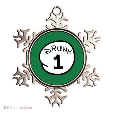 Custom Drunk 1 2 3 4 5 Personalize Ornament