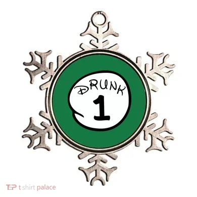 Custom Drunk 1 2 3 4 5 Personalize Ornament