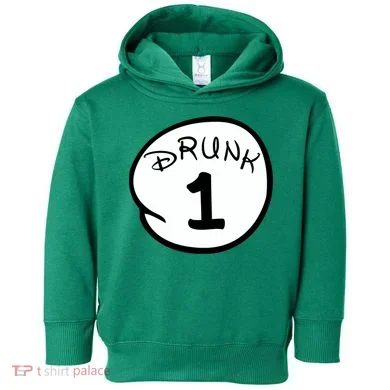 Custom Drunk 1 2 3 4 5 Personalize Toddler Hoodie
