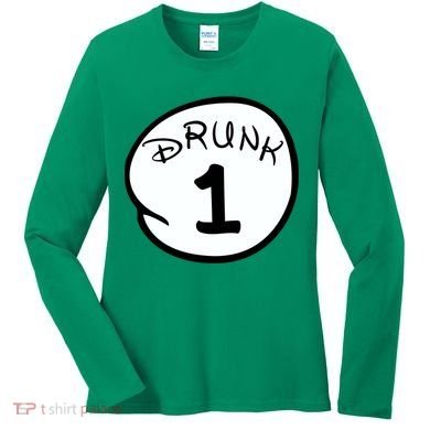 Custom Drunk 1 2 3 4 5 Personalize Women's Long Sleeve Shirt