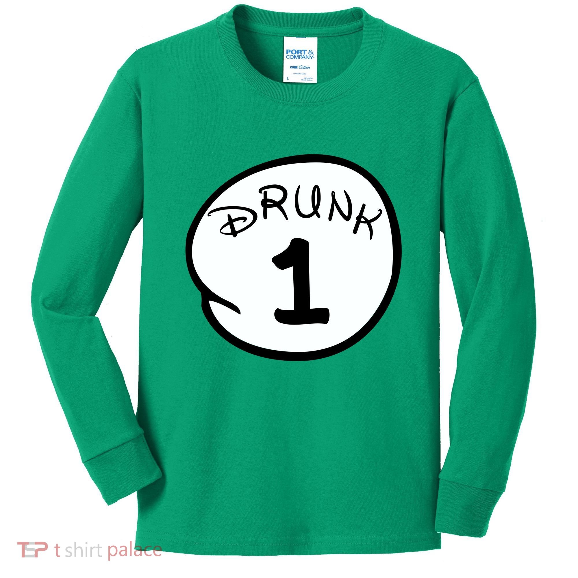 Custom Drunk 1 2 3 4 5 Personalize Kids Long Sleeve Shirt