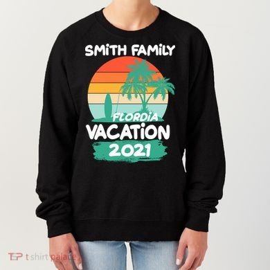 Custom Family Vacation Personalize Design Women's Sweatshirt