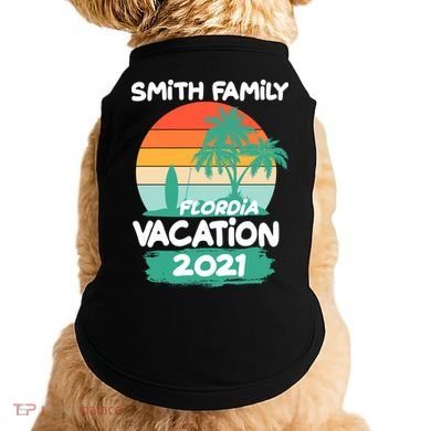 Custom Family Vacation Personalize Design Doggie Tank