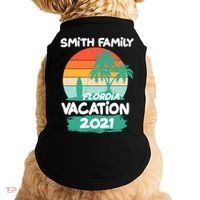 Custom Family Vacation Personalize Design Doggie Tank thumb 0