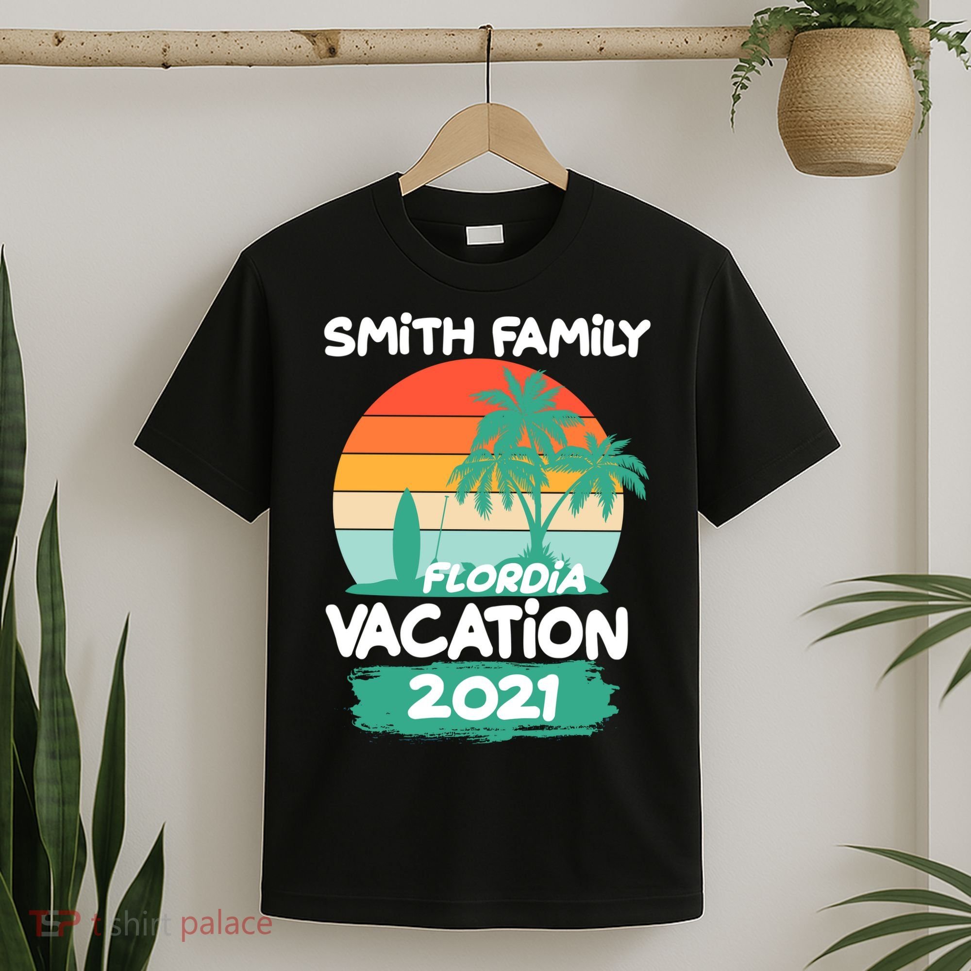Custom Family Vacation Personalize Design T-Shirt