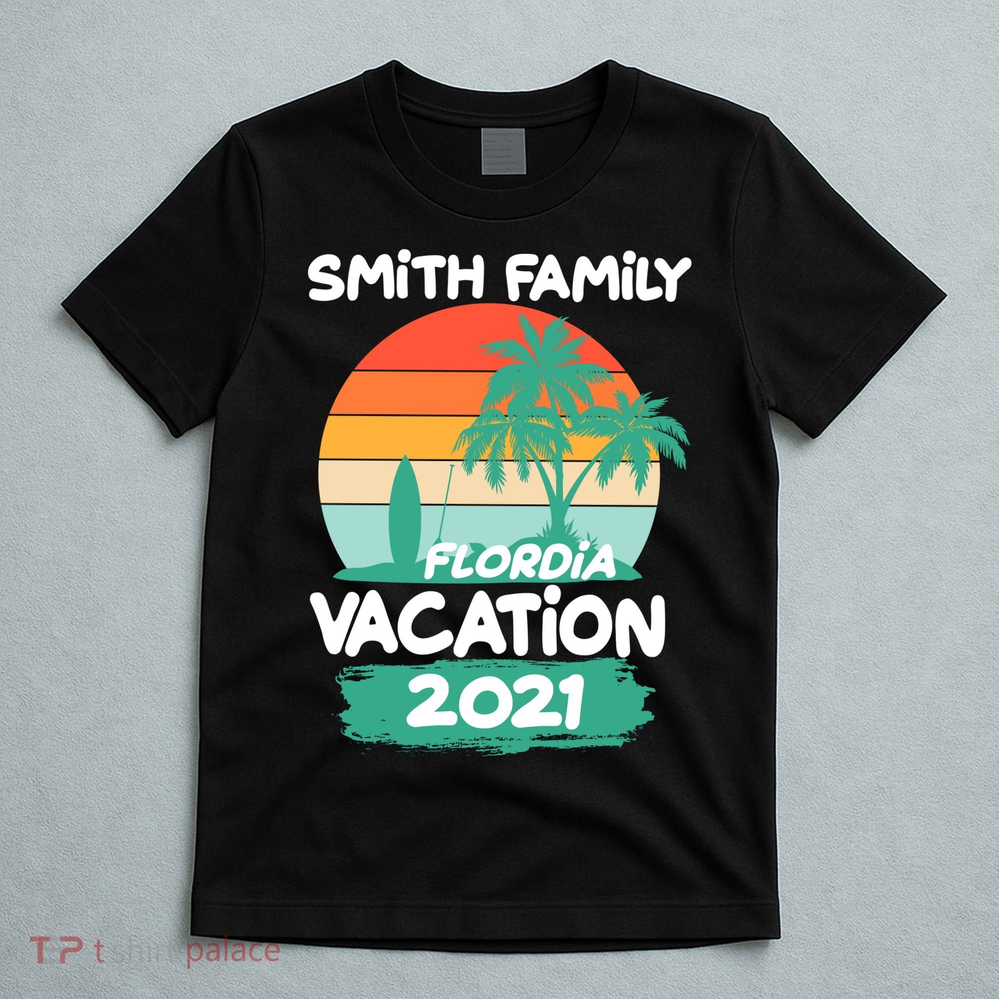 Custom Family Vacation Personalize Design T-Shirt