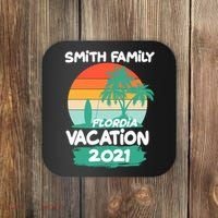 Custom Family Vacation Personalize Design Coaster thumb 0