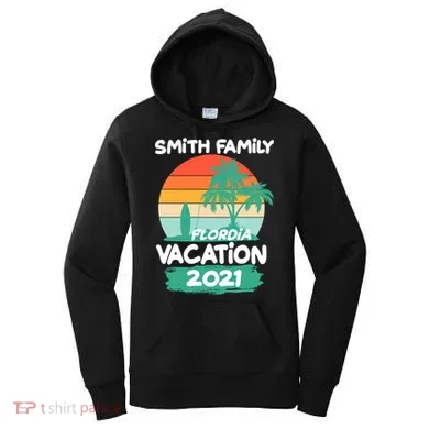 Custom Family Vacation Personalize Design Women's Hoodie