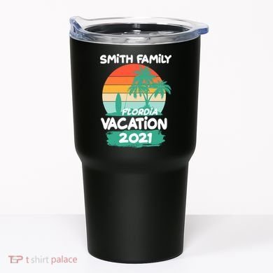 Custom Family Vacation Personalize Design Tumbler