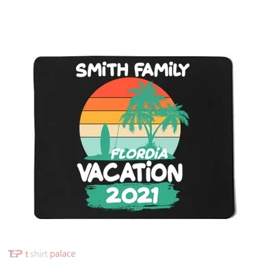 Custom Family Vacation Personalize Design Mousepad