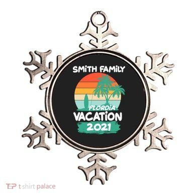 Custom Family Vacation Personalize Design Ornament