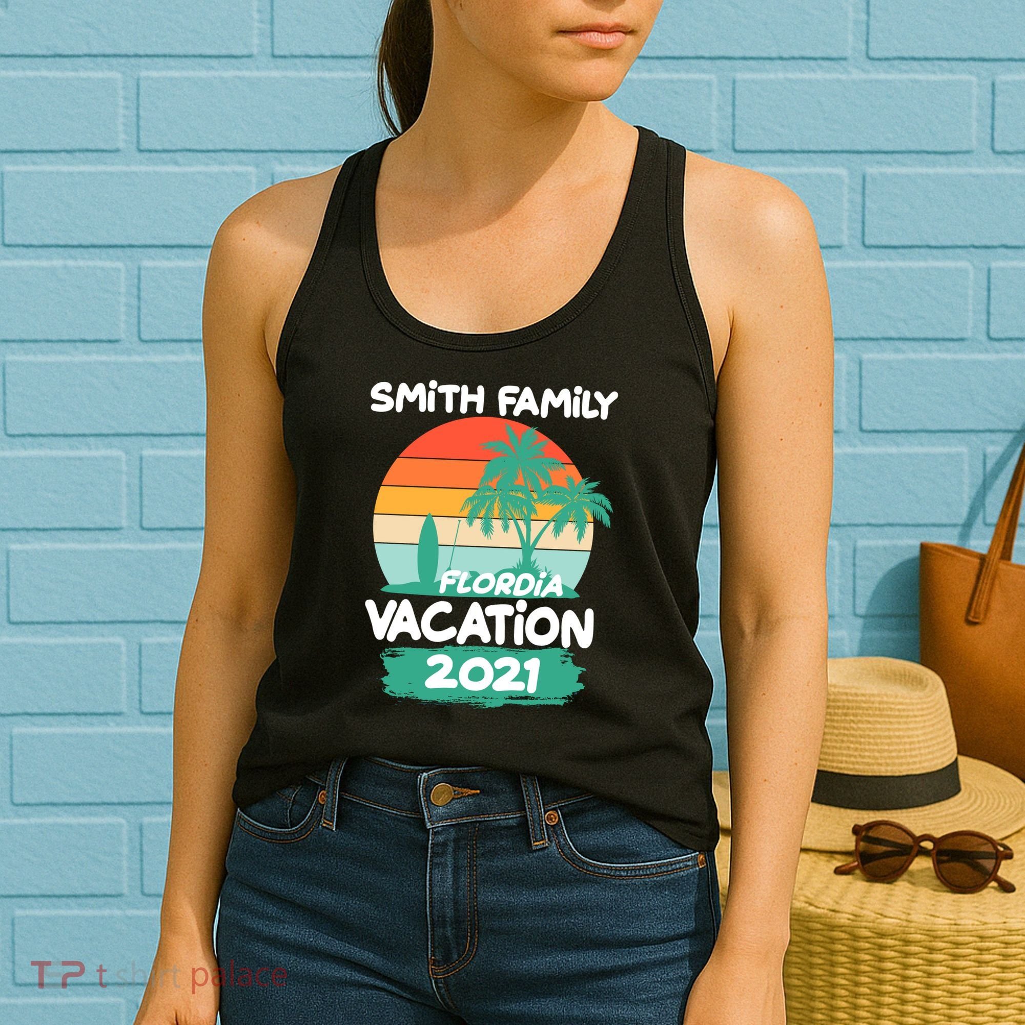 Custom Family Vacation Personalize Design Women's Tank Top