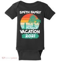 Custom Family Vacation Personalize Design Baby Bodysuit thumb 0