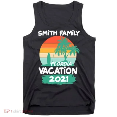 Custom Family Vacation Personalize Design Tank Top