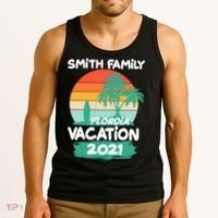Custom Family Vacation Personalize Design Tank Top thumb 3