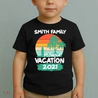 Custom Family Vacation Personalize Design Toddler T-Shirt thumb 2